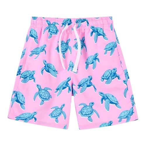 Cozople 7-16T Teen Boys Swim Trunks Quick Dry UPF 50+ Swimwear Bathing Suit for Big Boys Beach Swim Boards Shorts