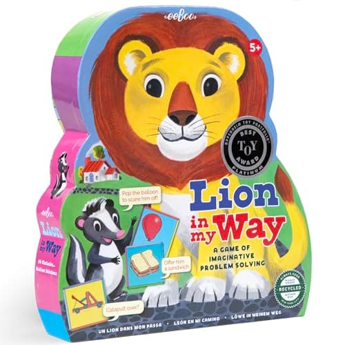 eeBoo Lion in My Way Game - Aw...-4 Players, Kids Ages 5 and up
