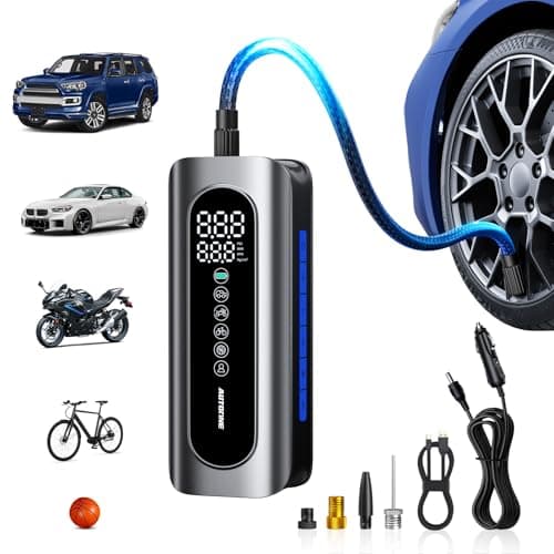 7800mAh AUTOONE 150 PSI Cordless Tire Inflator Air Compressor $10