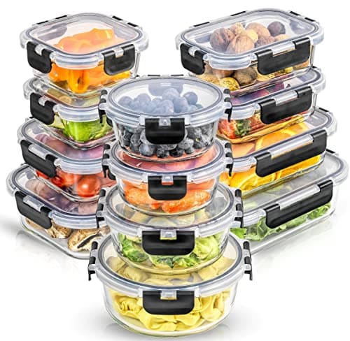 $29.99* | JoyJolt JoyFul 24Pc Borosilicate Glass Airtight Food Storage Containers Set at Amazon