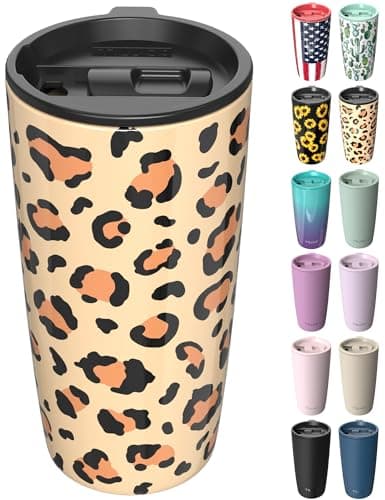 TILUCK 20 oz Insulated Coffee Tumbler with BPA-Free Lid