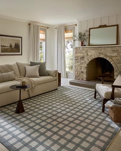 Loloi Magnolia Home Ryder Blue/Ivory 9'-3" x 13' Area Rug