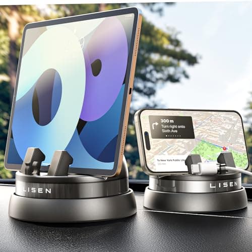 LISEN 360° Rotating Dashboard Cell Phone Holder (Black) $4.99 + Free Shipping w/ Prime or on $35+