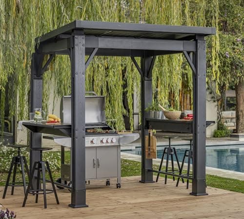 Keter Signature 8 x 6.5 FT Gri...wn, Deck, Backyard, and Garden