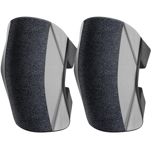 Garden Knee Pads for Men and Women, Lightweight Waterproof KneePads for Gardening, Anti Slip Leather Foam Padding Kneeling Pads for Flooring and Carpet Cleaning, House work, Gardening Maintain, Knee Protector,Gray