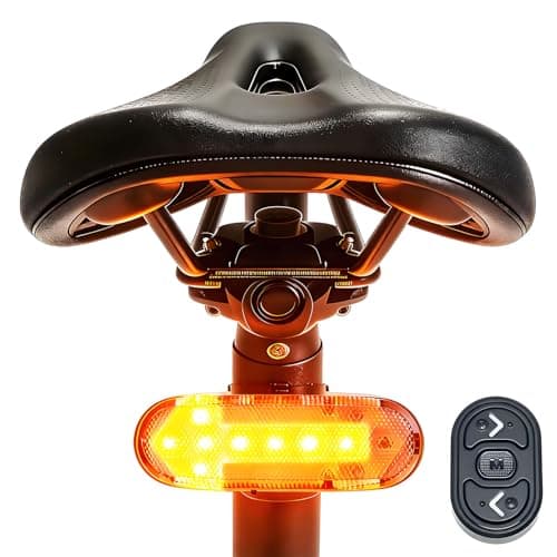 Smart Bike Tail Lights with Turn Light Waterproof IP65 | luz para Bicicleta USB Rechargeable Ultra Bright Safety Warning Anti Theft Alarms Cycling Taillight Bike Taillights