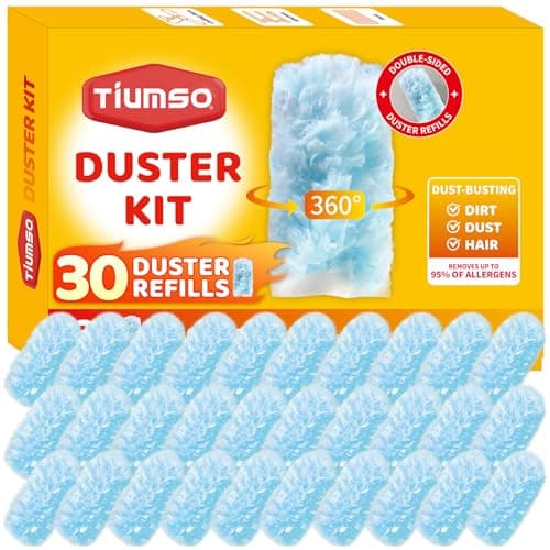 Tiumso 30 Count Duster Refills Dusters for Cleaning Compatible with Swiffer