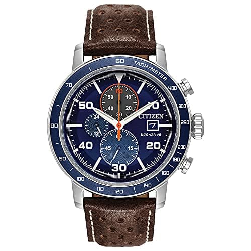 $189* | 44mm Citizen Men's Eco-Drive Weekender Brycen Blue-Dial Chronograph Watch at Amazon
