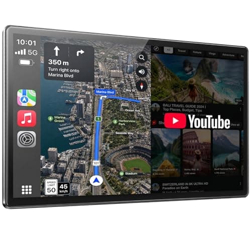 11" LAMTTO Wireless CarPlay & Android Auto Screen w/ Built-in YouTube/TikTok, Backup Camera & OTA Update $112.49 + Free Shipping