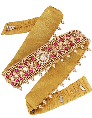 THANU'S CRAFT Womens Waist hip Saree Belt Kamarband Vaddanam Kardhani Kamarpatta