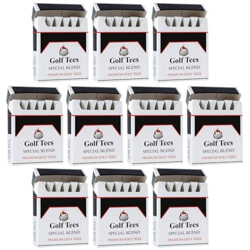 YSDDAOG Premium Bamboo Golf Tee 83mm (3.25") Tees | Golf Gifts for Men | Funny Golf Accessory for Golfers | Vintage-Style Tee Case Golf Accessories for Men or Women
