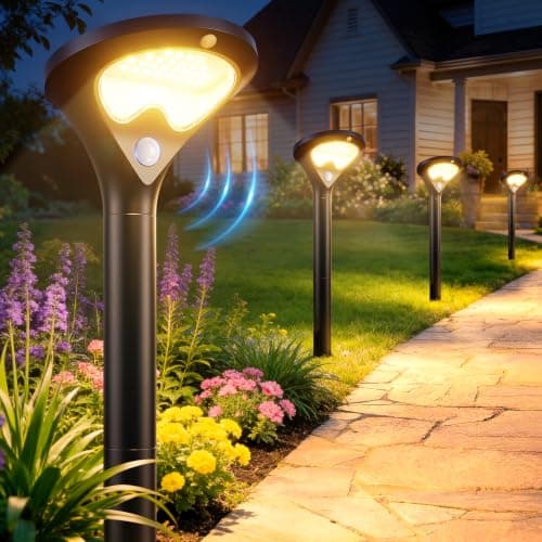 6-Ct ELECLINK 400LM Motion Sensor Solar Pathway Lights w/ 3 Modes & Solar Panel $24.75