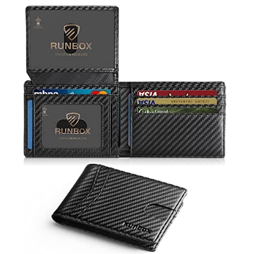 Runbox Men's Slim RFID Leather Bifold Wallet for $5 + free shipping w/ Prime