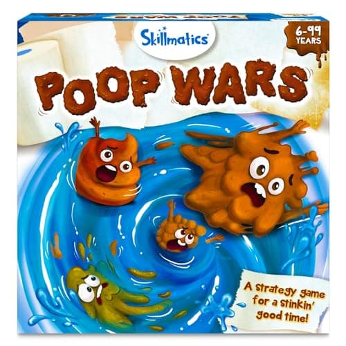 Skillmatics Card Game - Poop Wars, Fast-paced Game of Strategy $4.97 + Free Shipping w/ Prime or on $35+