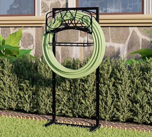 CALIDOLA Freestanding Quad-Stake Garden Hose Holder $19