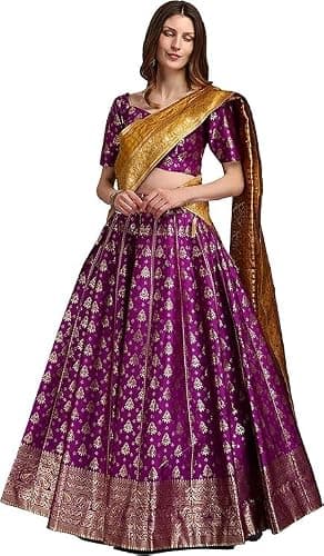 Niya Fashion Indian Style Bridal Lehenga Choli for Women Ready to Wear Indian Partywear Lehenga for Women