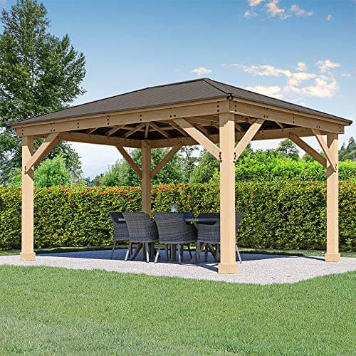 Yardistry 12 x 16 Meridian Ced...ckyard, Durable, Aluminum Roof